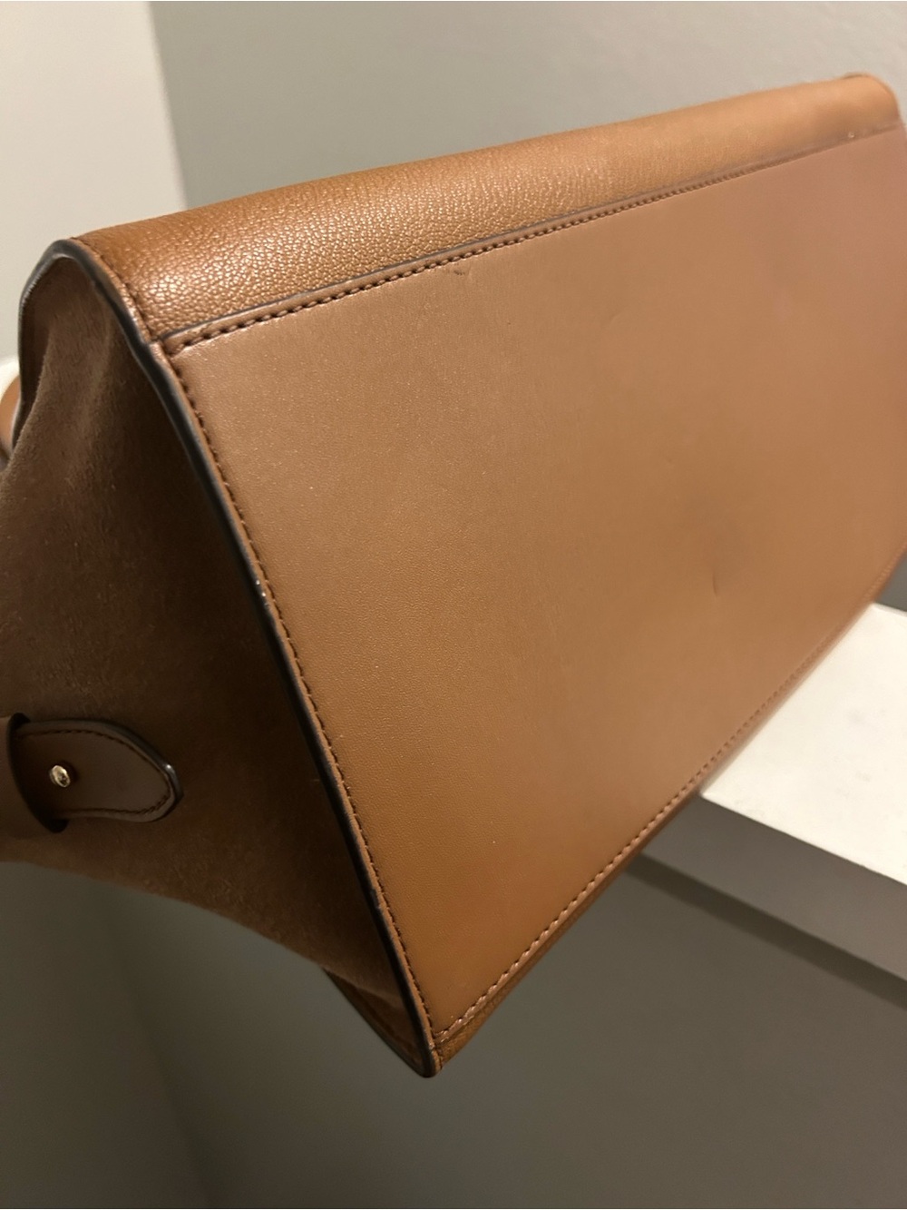 Michael Kors Avril X-Large Brown Leather Tote Bag - Picture 8 of 15